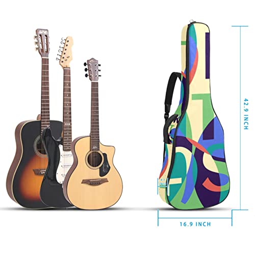 Housse de transport étanche pour guitare avec bandoulière réglable Motif abstrait, Multicolore 01., 42.9×16.9×4.7 in… - Les Beatles, Paul McCartney, John Lennon, RIngo Starr, George Harrison Housse de transport étanche pour guitare avec bandoulière réglable Motif abstrait, Multicolore 01., 42.9x16.9x4.7 in… – Image 6