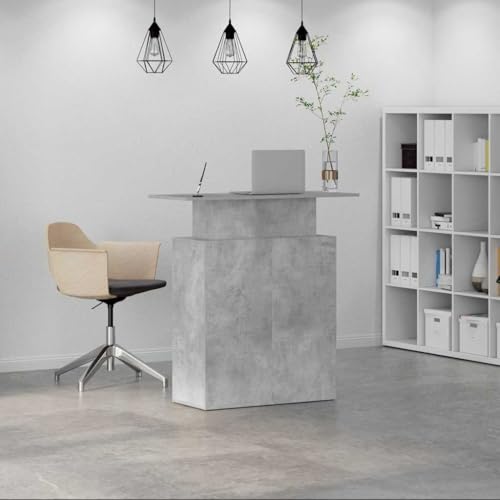 Bureau de réception compact avec rangement pour entrée bois - 3
