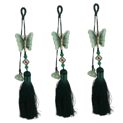 Pendentif jade pour sac de style chinois et mode vintage chic