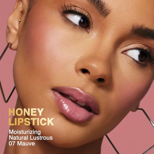 Image of evpct Mauve Honey Lipstick Moisturizing Tinted Lip Balm for Older Women | Hydrating Formula Tinted Lip Oil Stick, Sheer Lightweight Softening, Shine Glowy Lipgloss Lips Color Tint Stain, Cruelty-Free