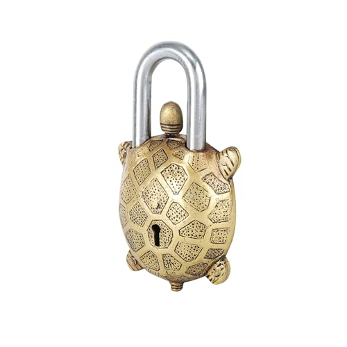 Image of Brass Tortoise Lock - Symbol of Stability & Longevity