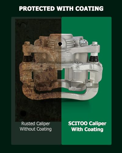Image of SCITOO 18B4713 Rear Left /Right Brake Caliper With Bracket Fit For Chevy Blazer 98-05 For Chevy S10 98-04 For GMC Jimmy 98-05 For GMC Sonoma 98-04 For Isuzu Hombre 98-00 For Oldsmobile Bravada 98-01
