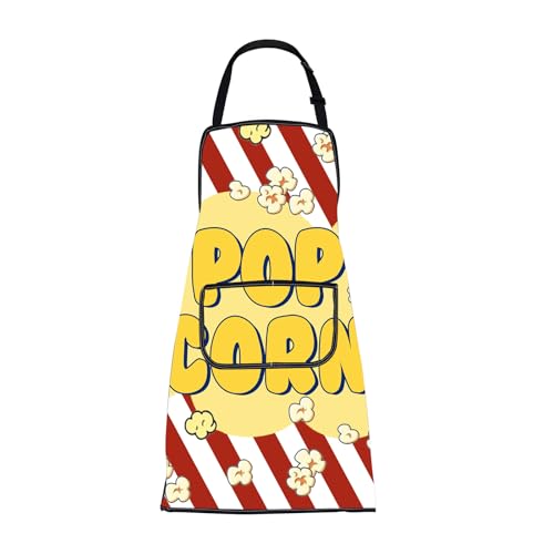 Tablier Pop Corn pâtisserie jardinage et barbecue cadeau de soirée