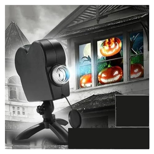 Projecteur d'Halloween Led avec 12 films pour illuminer votre fête de Noël en extérieur