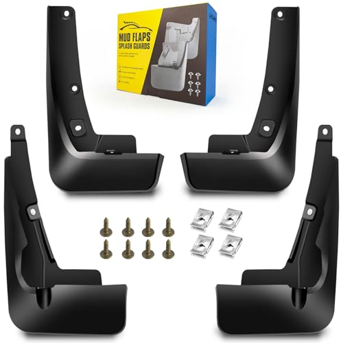QUYDDC Mud Flaps Fit for 2020-2023 Toy-ota Highlander- It doesn't fit the car with side skirts (Ground kits) or body modifications, Dedicated Mudguard for Four Seasons Universal Protection, Front/Rear