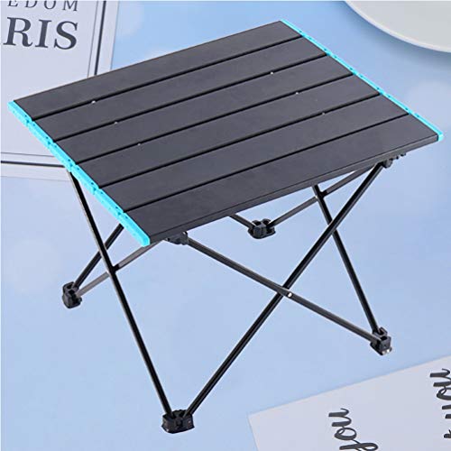 Mesa dobrável de metal portátil CliSPEED para uso ao ar livre, mesa de jantar dobrável para jardim,