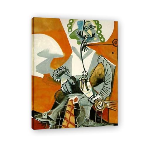 TNGHHSGA El Hombre Con Pipa ImpresióN En Lienzo De Diego Rivera – Arte Del Realismo Socialista Mexicano, Pintor Muralista Del Siglo Xx, ColeccióN CláSica Para DecoracióN Del Hogar 80x104cm