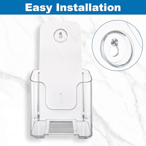 DAJAVE 6 Stück Flyerständer A6 Acryl Prospekthalter A6, Tisch-Prospektständer als Flyerständer, Flyer-Ständer Broschürenhalter Prospekte, Transparenter Prospektaufsteller