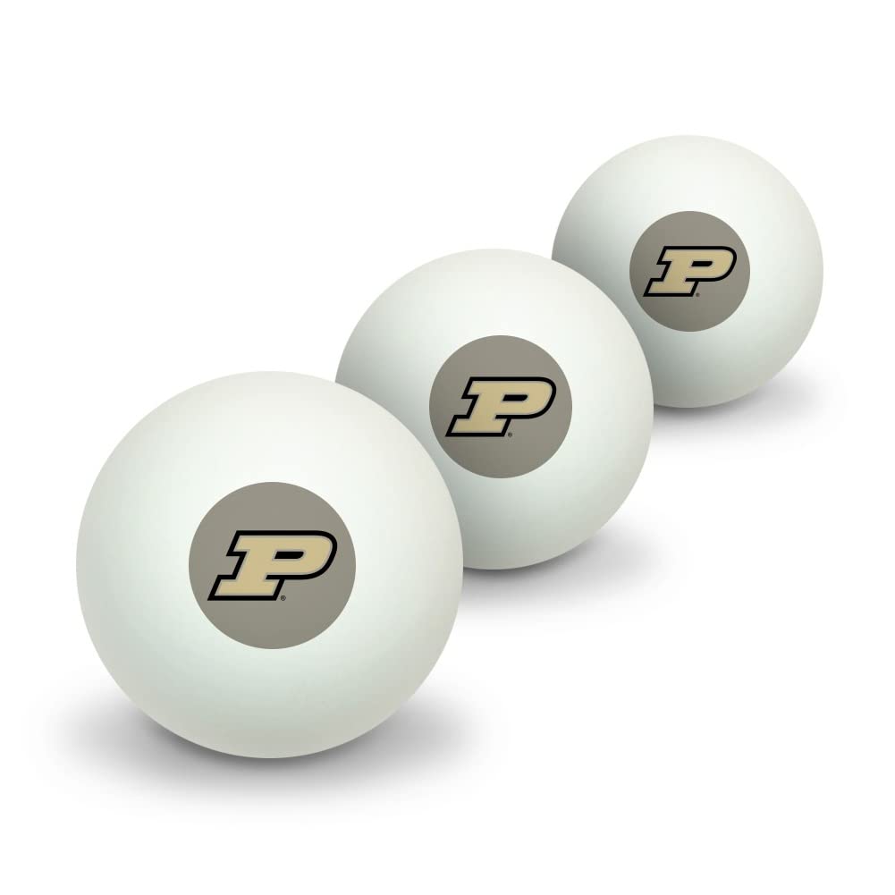 GRAPHICS & MORE Purdue Boilermakers Logo Secondary Novelty Table Tennis Ping Pong Ball 3 Pack