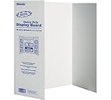 BAZIC Tri-Fold Corrugated Presentation Board, 36 x 48” School or Office Presentations
