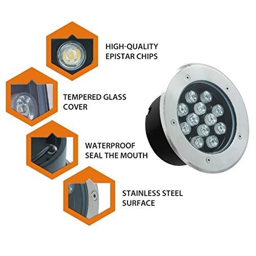 Spot LED encastrable extérieur RGB avec télécommande pour éclairage paysager - 3