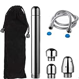 Shower Anal Douche Enema Kit, Attaches to Tap/Bathtub/Shower,Unisex Faucet Enema with 3 Nozzles for Douching, Colon Nozzle Cleaner System with 59 inch Shower Hose for Easy Use