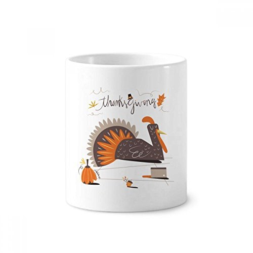 Tasse Thanksgiving Turquie en céramique blanche pour décorer votre bureau de saison