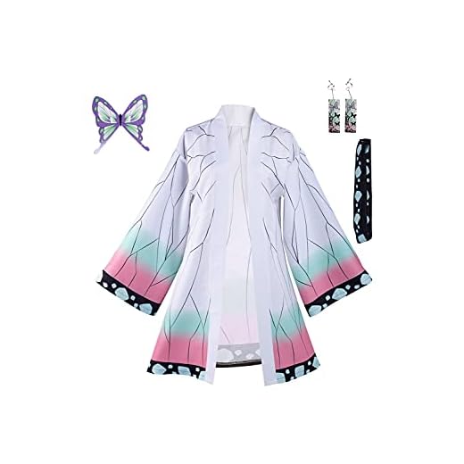 Daiendi Shinobu Kocho Cosplay Disfraz Demonio Hashira Anime Disfraz Kimono Abrigo Halloween Carnaval XS