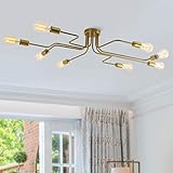 💡 【Multifunktions Vintage Lampe】Die Schlafzimmer Deckenleuchte eignet sich perfekt für Wohnzimmer, Küche, Flur, Arbeitszimmer, Restaurant, Hotel, Café, Club, Bar usw.
