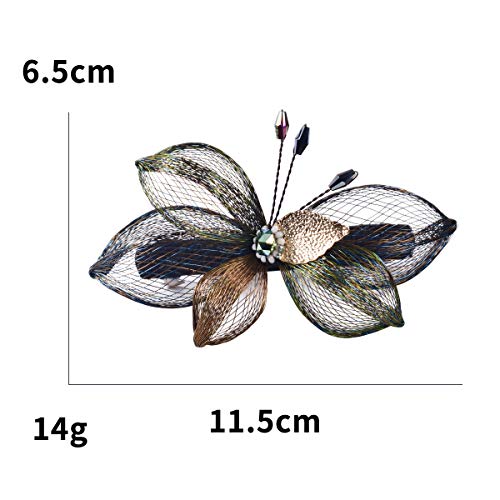 Mistofu Large Hair Barrettes Clips For Women Thick Hair, Dressy Classy Wedding Hair Barrettes For Women Wedding Handmade Copper Wire #TOP7