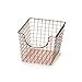 Spectrum Copper Wire Storage Basket (Small, Sturdy Scoop - Organizer for Kitchen, Pantry, Closet, Bathroom & More)