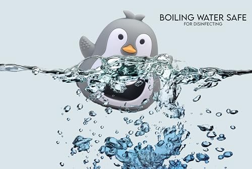 Image of Birdy Buddy Teether, Teether - Non Drop, Soothing Teething Toy for Infants, Gray