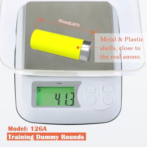 Bayattoo 12GA Safety Practice Rounds Action Trainer Dummy Round Dry Fire Training Snap Cap (6pk) - 1