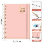 Planner 2026-2027 for Women & Men, Academic Monthly and Weekly Calendar Planner, Jul 2026 - Jun 2027, A5 (6.3" x 8.5"), Teacher Student Planning Book with Tabs, Ideal for Office School Supplies - Pink - Image 4