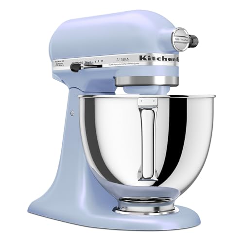 Image of KitchenAid Artisan Series 5 Quart Tilt-Head Stand Mixer with Pouring Shield, KSM150PS, Blue Salt