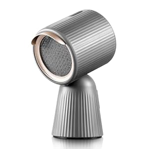 SNDOAS Mini Afzuigkap, Mobiele Afzuigkap met 180 m³/h Sterk Zuigvermogen, 3 standen, Recirculatie met Koolstoffilter, Voor Woning, Kleine Keukens, Camper, Grijs