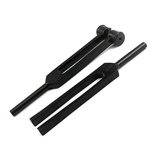 NERVOUS SYSTEM TESTING TUNING FORK TUNING FORK CHOOSE 256HZ & 512HZ (FULL BLACK) by G.S Online Store