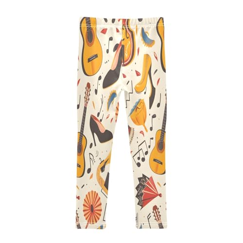 Bolaz Toddler Girls Leggings Printed Yoga Pants Leggings Music Guitar for Kids2