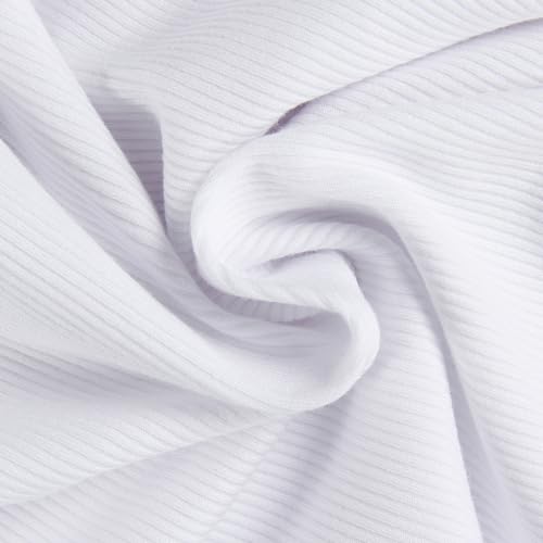 PALINDA Women's Ribbed V Neck Slim Fitted T Shirts Basic Solid Long Sleeve Layering Tee Tops4