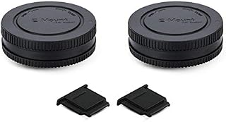 PROfezzion E-Mount Body Cap and Rear Lens Cap Kit for Sony A7RV A6000 A6100 A6300 A6400 A6500 A6600 A5100 A5000 A1 A7C A7 III II A7R IV III II A7S III II A9 NEX-6