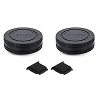 2 Stück E-Mount Gehäusedeckel & Objektivdeckel (hinten) Kit für Sony A6700 A6600 A6500 A6400 A6300 A6100 A6000 ZV-E10 ZV-E1 A7C 7CR A7 II III IV V A7R A7RII A7RIII A7RIV A7RV A7S A7SII A9 A1 und mehr
