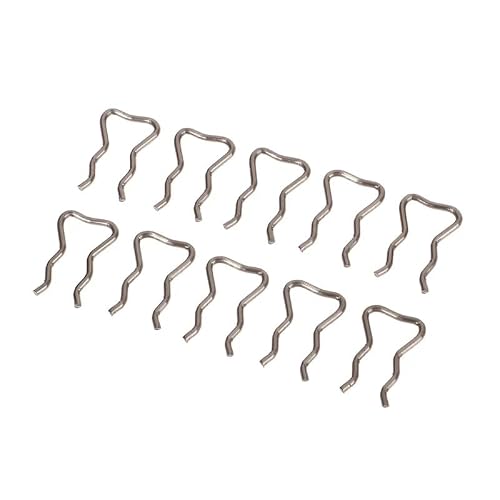 Kazura Silver 10Pcs Pack Of Common Rail Injector Return Leak Off Pipe Clips F00vc22003 F00rj00322 Siemens X11-800-001-002Z Replacement Fuel Injector Steel Metal Retaining Clips (For Bosch - F00vc22003 F00rj00322)