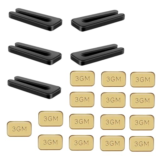 COHEALI 5 Juegos Kit de Equilibrado para Ventiladores de Techo Clips y Pesos de 3 G Adhesivos, Acero Inoxidable y Abs, Accesorios para Aspas, Reparación de Balanceo Doméstico y Hotelero,