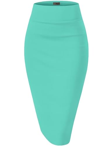 Hybrid & Company Women's Premium Nylon Ponte Stretch High Waist
