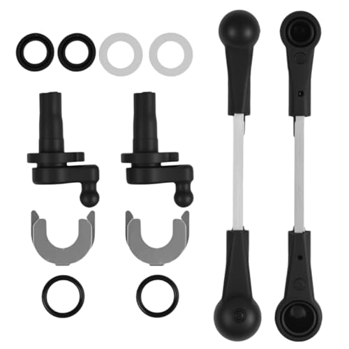 MASO Kit de reparación del colector de admisión, Negro, Gancho, Plástico, Metal, Apto para Coche y Todoterreno