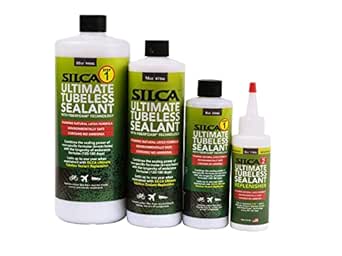 SILCA Ultimate Tubeless Tire Sealant W/FIBERFOAM | banden voor mountainbike, straat, gravel | afdichting voor fietsbanden (32 oz afdichtmiddel met carbon