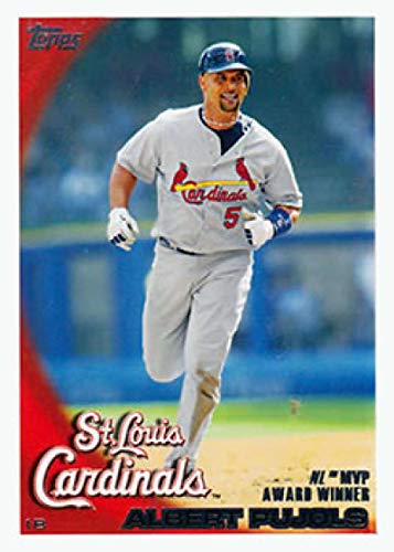 2010 Topps #327 Albert Pujols St. Louis Cardinals AW UER MLB Baseball Card NM-MT