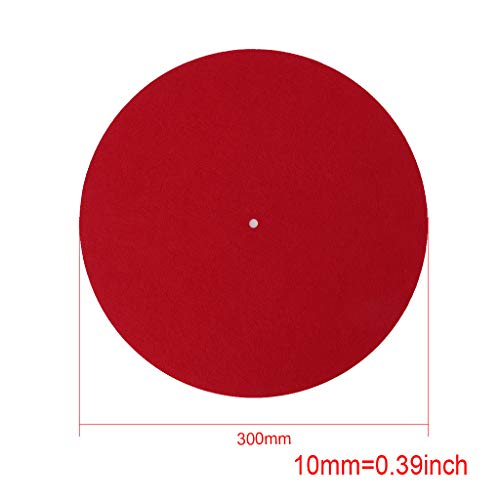 Alfombrilla giratoria antivibración lanema de 3 mm, fieltro antiestático para discos de vinilo 3