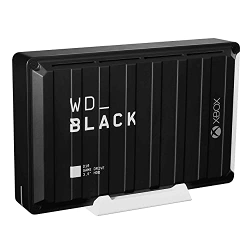 WD_BLACK D10 12To Game Drive pour Xbox, Disque Dur Externe, jusqu'à 250 Mo/s, Abonnement de 1 mois au Xbox Game Pass Ultimate inclus, Refroidissement actif, 7200 TR/MIN