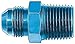 Aeroquip FCM2007 Blue Anodized Aluminum -08AN Flare to 3/8" NPT Pipe Fitting