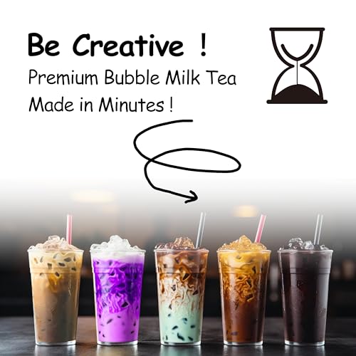 Boba Moo X Premium Boba Tea Kit Combo (Classic & Taro) - Only 5,000 Kits Yearly, Small Batch Bubble Tea Kit With Boba Tapioca Pearls, Exceptional Taste & Chewiness, Vegan, Lactose-Free, 10 Servings