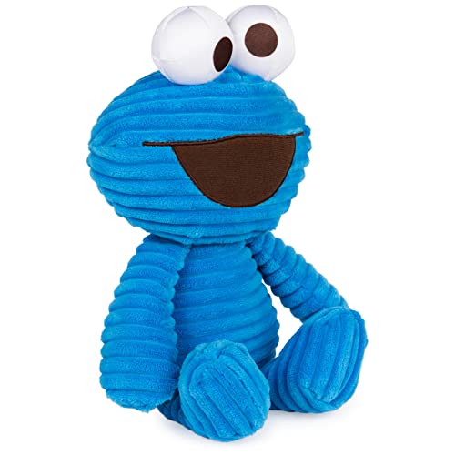Gund Sesame Street Official Cuddly Corduroy Cookie Monster Muppet Plush, Premium Plush Toy For Ages 1 & Up, Blue, 10.5” #TOP2