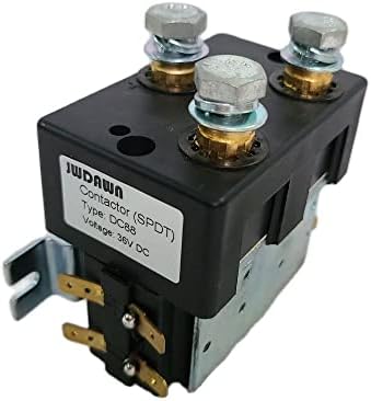 JWDAWN DC SPDT Contactor Solenoid Relay Switch Replace Albright DC88 DC88-5 36V Coil 125A Motor Reversing Contactor Golf Cart Accessories Electric Forklift Vehicle Industrial Pallet Truck Stacker