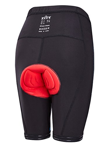 Bicycle Short for Men,Moisture-Wicking Bike Shorts Cycling Half Pants Orange/Black L