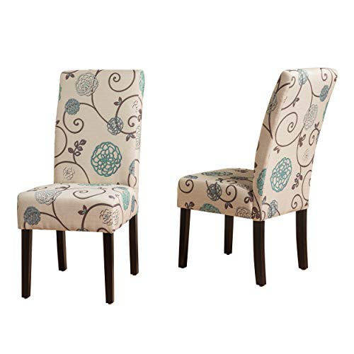 Stylish Floral Dining Chairs Set of Two