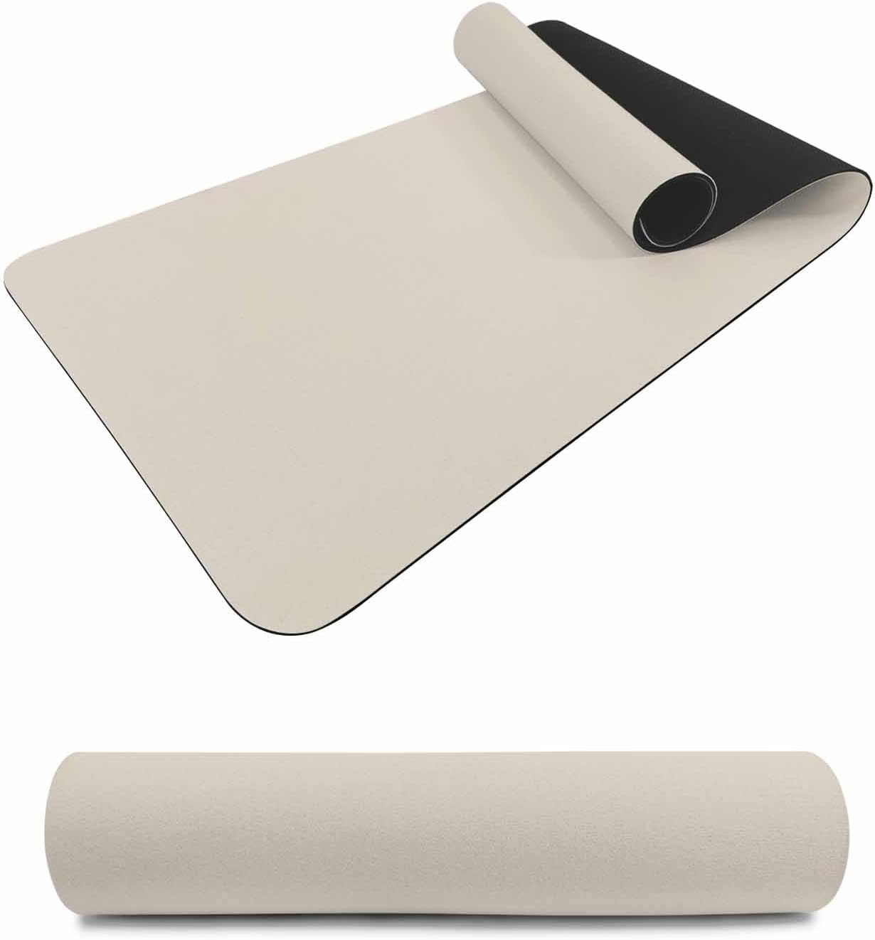 Heat Proof Table Pads Waterproof Decorative, White Swan Non-Slip Table Countertop Protector, Farmhouse Solid Beige Color Modern Art Insulation Mat for Kitchen Room, 40 x 12 Inches