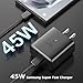 45W Super Fast Charger USB C Android Phone Charger Fast Charging Replacement for Samsung Galaxy S25/S25 Ultra/S25+/S24 Ultra/S24/S24+/S23 Ultra/S23/S22/S20/S21/Note 10,Galaxy Tab, 6Ft C Cable