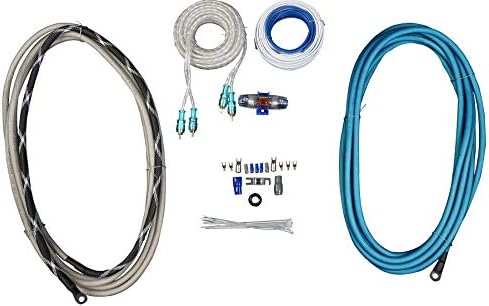 Rockville RMWK4 4 AWG Gauge Waterproof Marine Amplifier/Amp Install Wire Kit