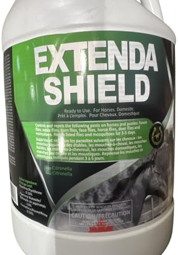 Extenda Shield Fly Spray for Horses β Permethrin Insect Repellent β Kills & Repels Horse Flies, Mosquitoes, Ticks & Lice β 4L Jug - 3