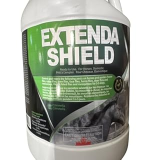 Extenda Shield Fly Spray for Horses – Permethrin Insect Repellent – Kills & Repels Horse Flies, Mosquitoes, Ticks & Lice – 4L Jug